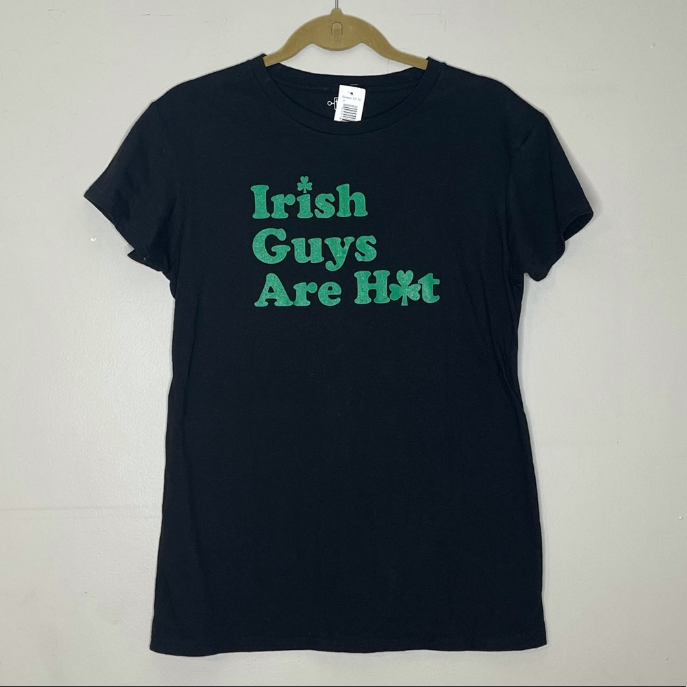 TNT Saint Patrick’s Day “Irish Guys Are Hot” Green and Black T-Shirt Size XL